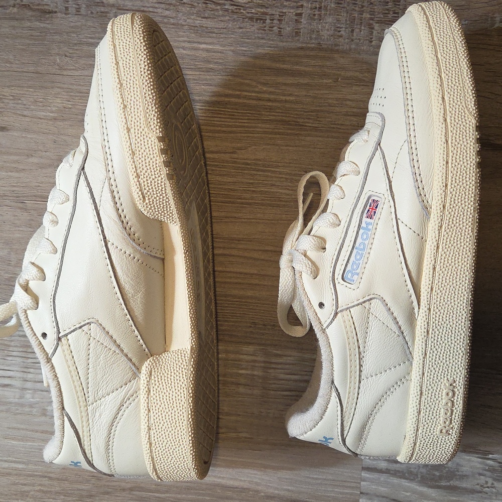 Reebok Club C85 Vintage Chalk/Alabaster/Sky Blue Shoes - Picture 5 of 8